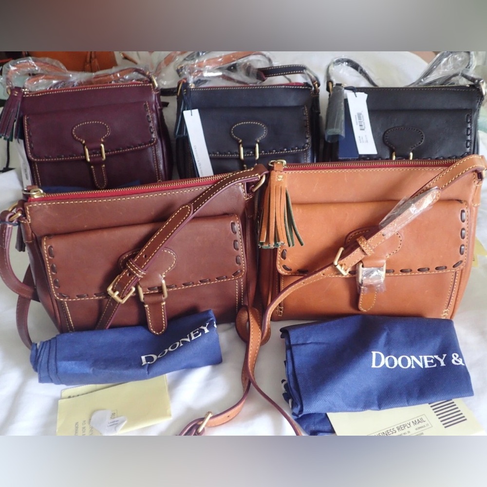 Dooney & Bourke Florentine Crossbody Bags - 1 of each in natural OR red